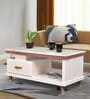 Vylt Marble Top Coffee Table In White Colour
