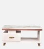 Vylt Marble Top Coffee Table In White Colour