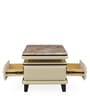Vyne Marble Top Coffee Table In Light Brown Colour
