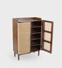 Vyut  Wooden Shoe Cabinet In Chestnut Finish