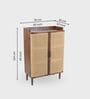 Vyut  Wooden Shoe Cabinet In Chestnut Finish