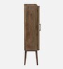 Vyut Solid Wood Bar Cabinet in Walnut Finish