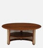 Vyut Solid Wood Round Centre Table in Honey Finish