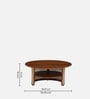 Vyut Solid Wood Round Centre Table in Honey Finish
