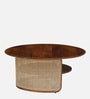 Vyut Solid Wood Round Centre Table in Honey Finish