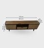 Vyut Wooden  TV Console In Chestnut Colour