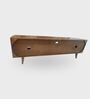 Vyut Wooden  TV Console In Chestnut Colour