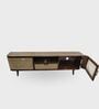 Vyut Wooden  TV Console In Chestnut Colour