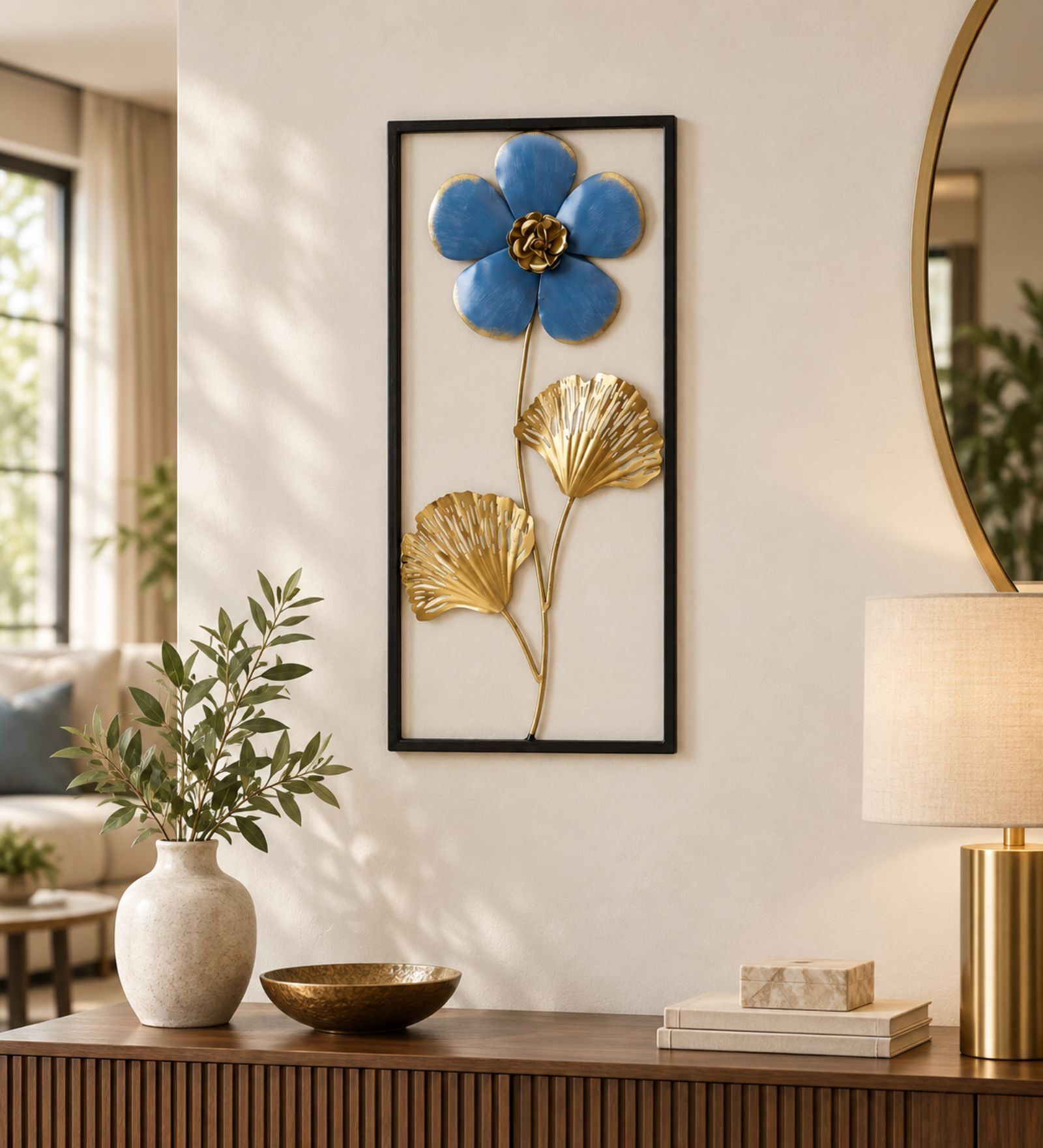 Royal Blue Bloom Wall Art