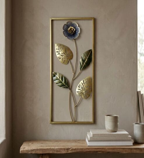 Modern Blue Blossom Wall Art