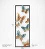 Blue Glow Butterfly Metal Wall Art