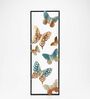 Blue Glow Butterfly Metal Wall Art