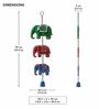 Handcrafted Royal Elephant Wall Hanging with Bells