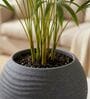 W SPHR Grey 10 Inch German Polymer Round Plant Container