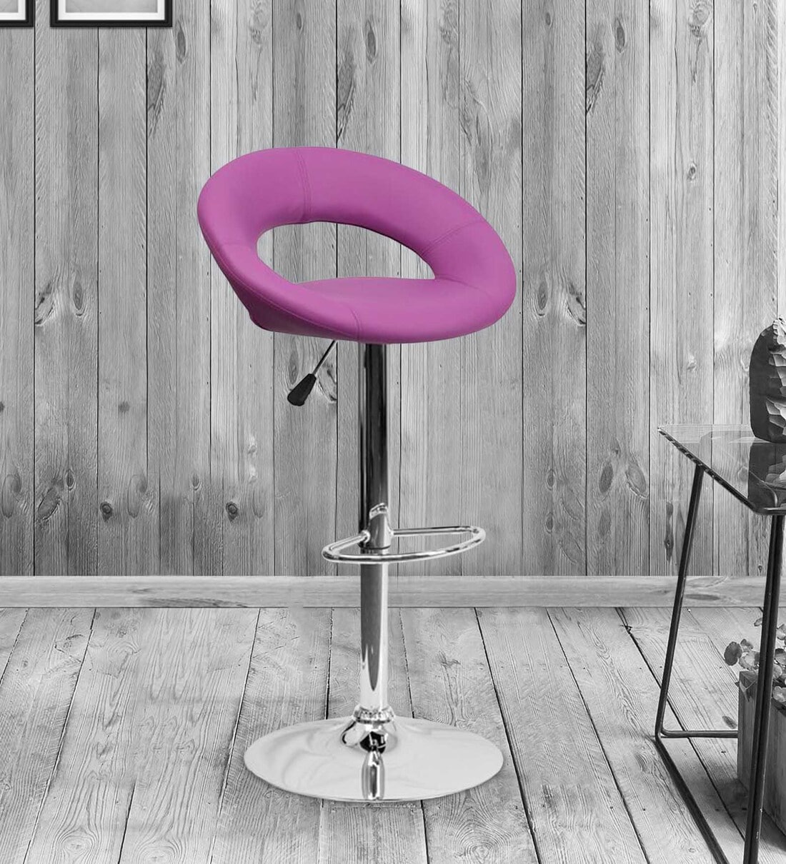 Purple swivel deals bar stools