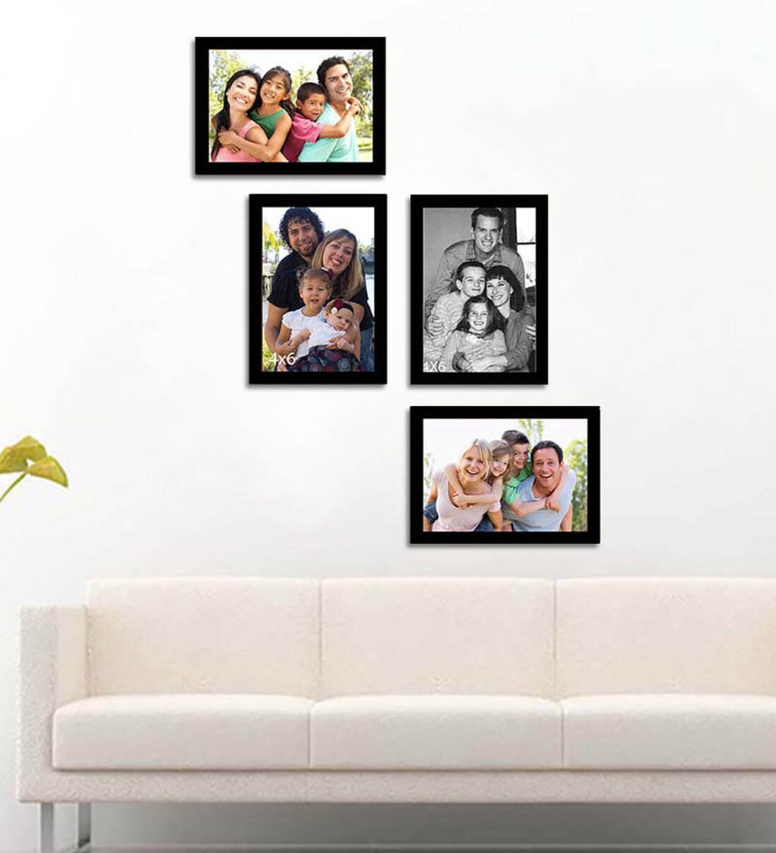 Buy Set Of 4 Black Solid Wood Collage Photo Frames at 2% OFF by Art ...