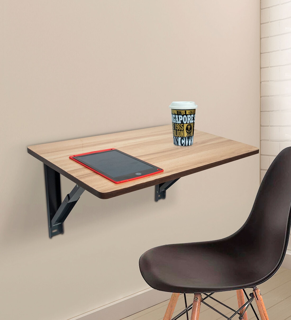 Buy Bruno Wall Mounted Table in Natural Finish at 30% OFF by Muren ...