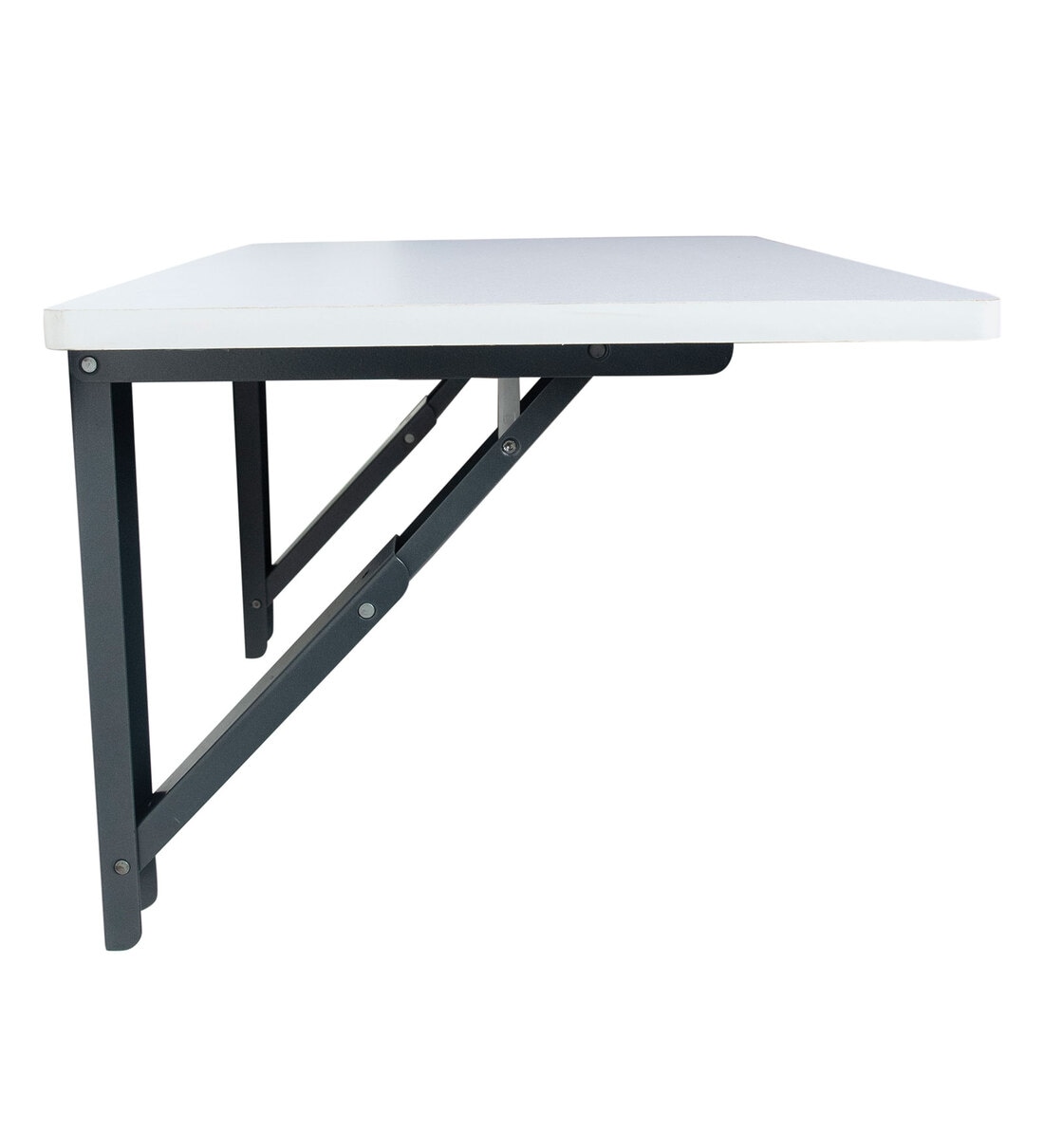 Buy Bruno Wall Mounted Table in Frosty White Finish by Muren Online