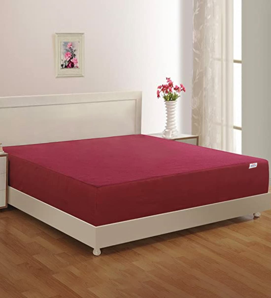 coloured mattress protector