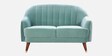 Warwick Velvet Fabric 2 Seater Sofa in Teal Green Colour