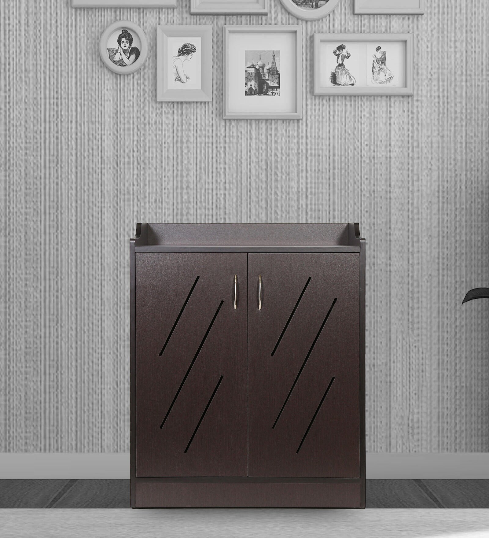 Walkabout Shoe Cabinet in Wenge Finish