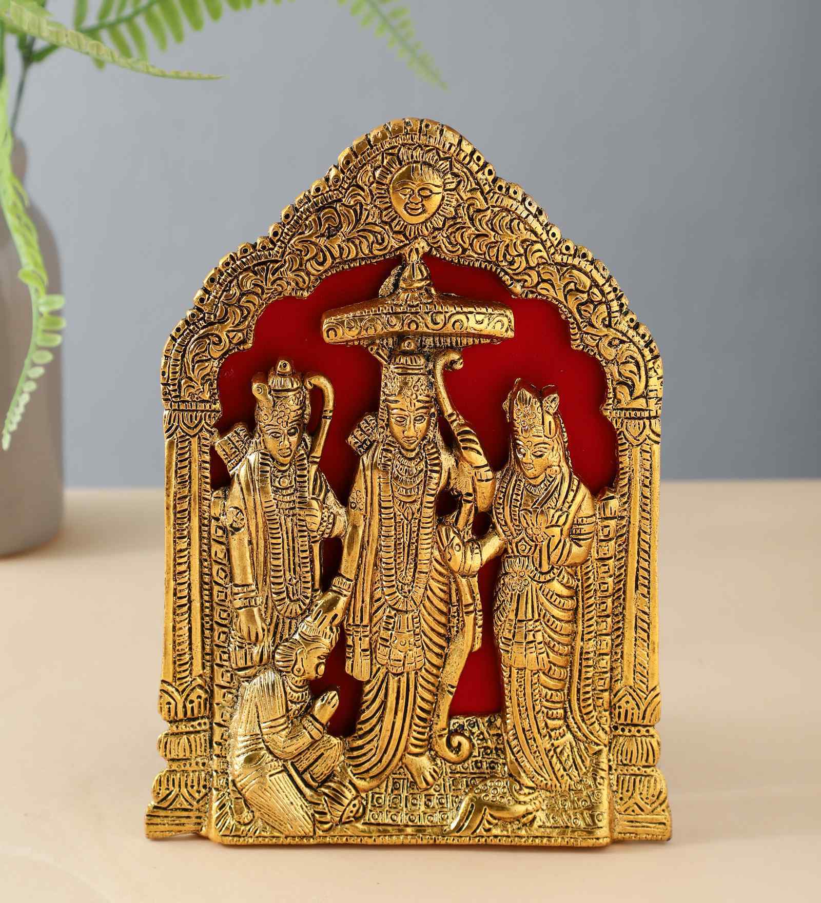 Aluminium Wall Hanging Ram Darbar Showpiece