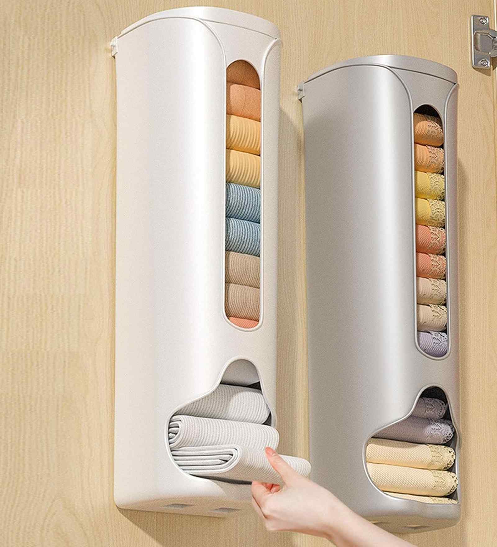 Assorted Undergarments Socks Hanky Storage Box Wall Mounted Open Cover Organizer Assorted Undergarments Socks Hanky Storage Box Wall Mounted Open Cover Organizer