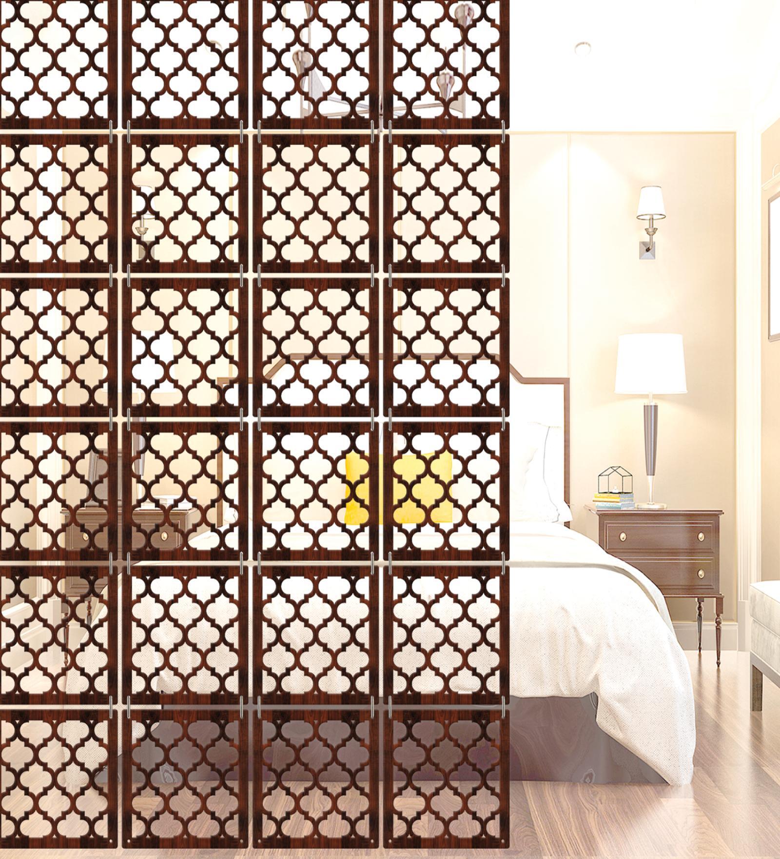 Walnut Engineered Wood Hanging Wood Divider