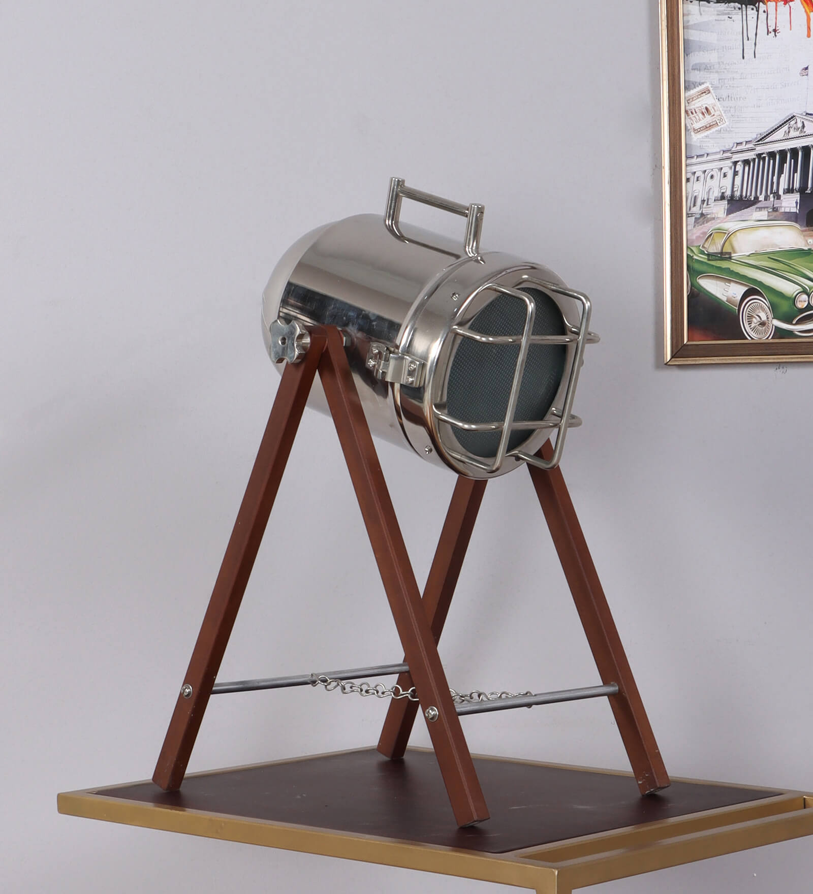 Walnut Mdf Study Lamp  (1 Piece)