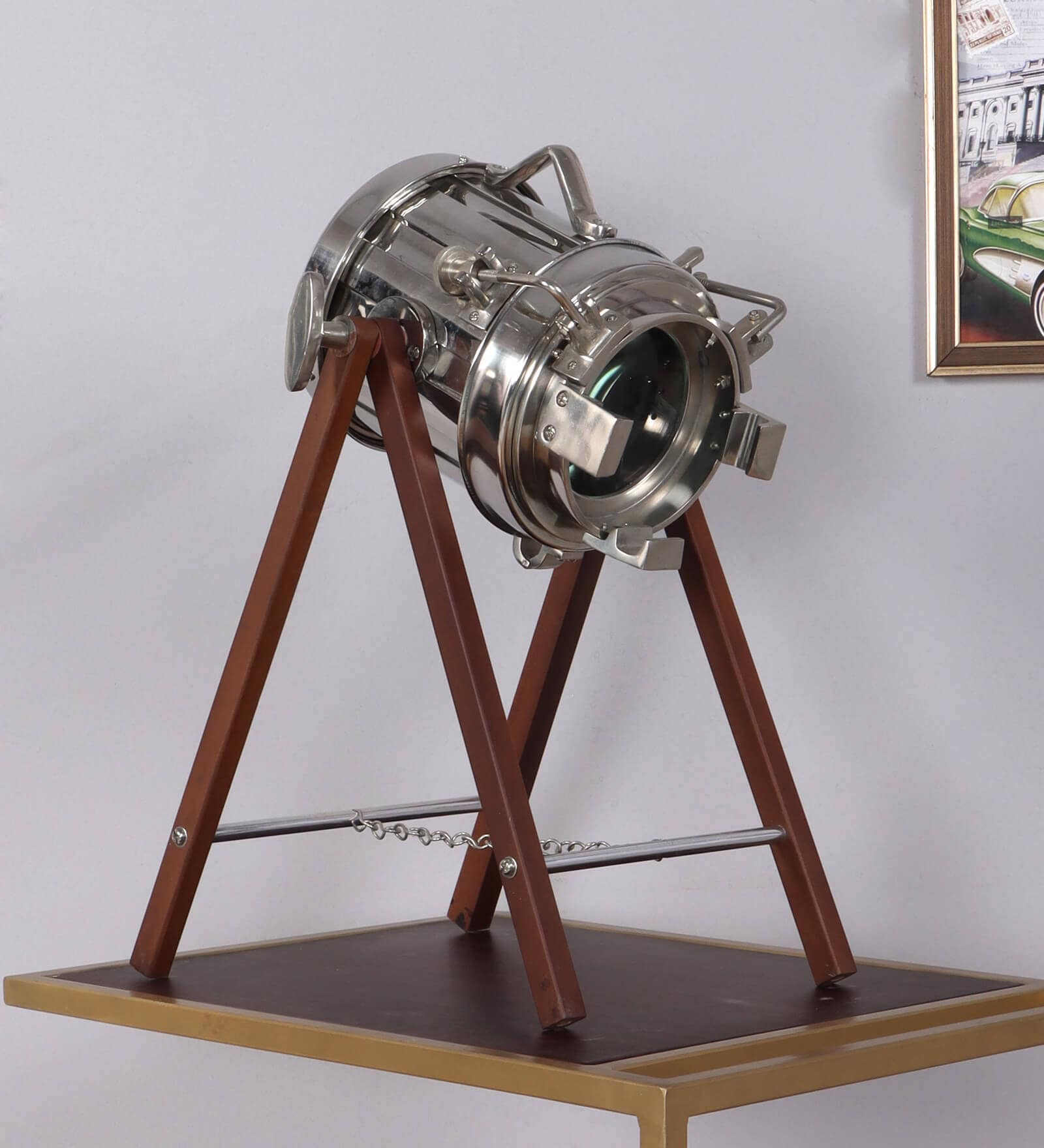Walnut Mdf Study Lamp  (1 Piece)
