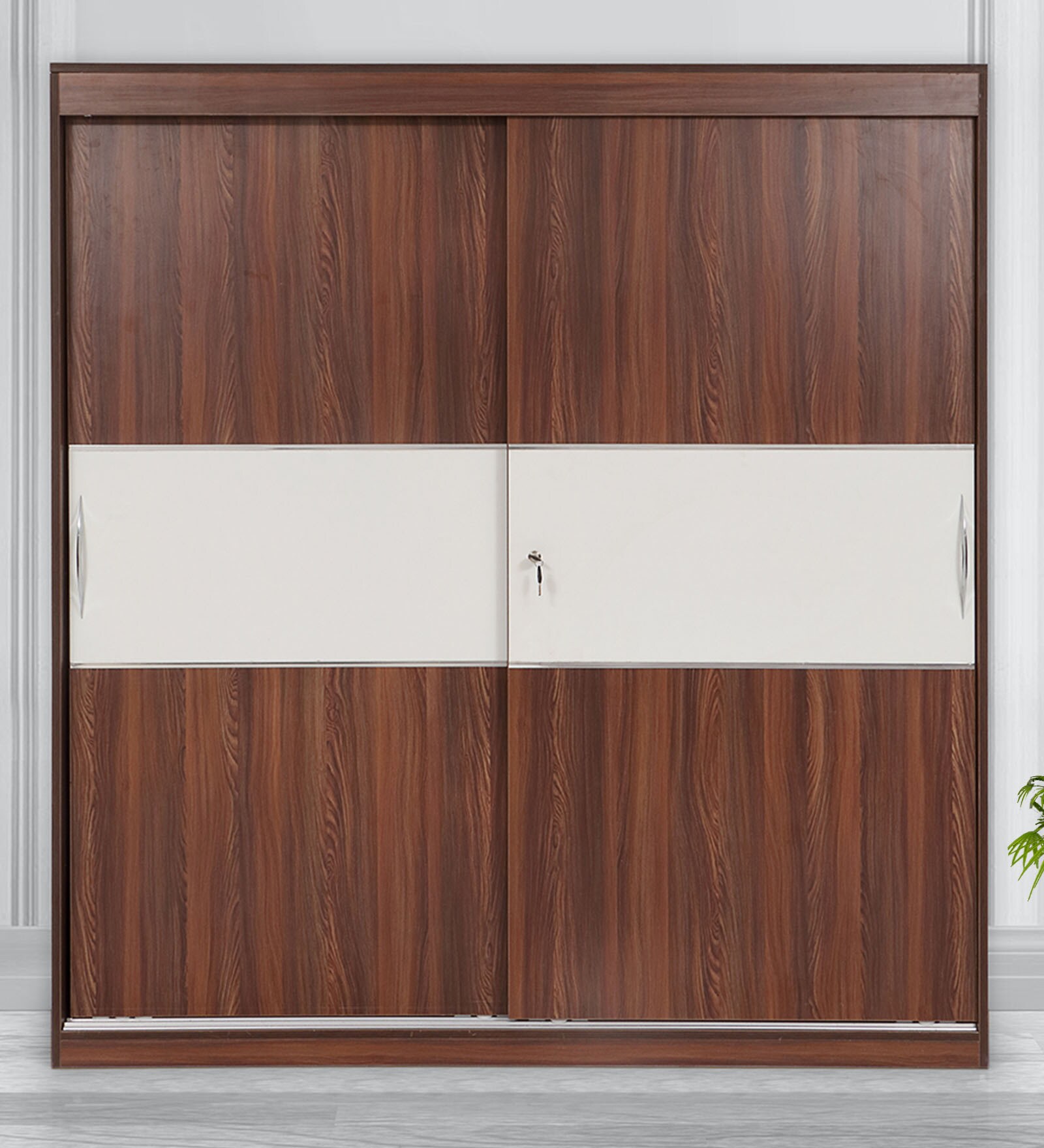 Walton 2 Door Sliding Wardrobe in Walnut Colour