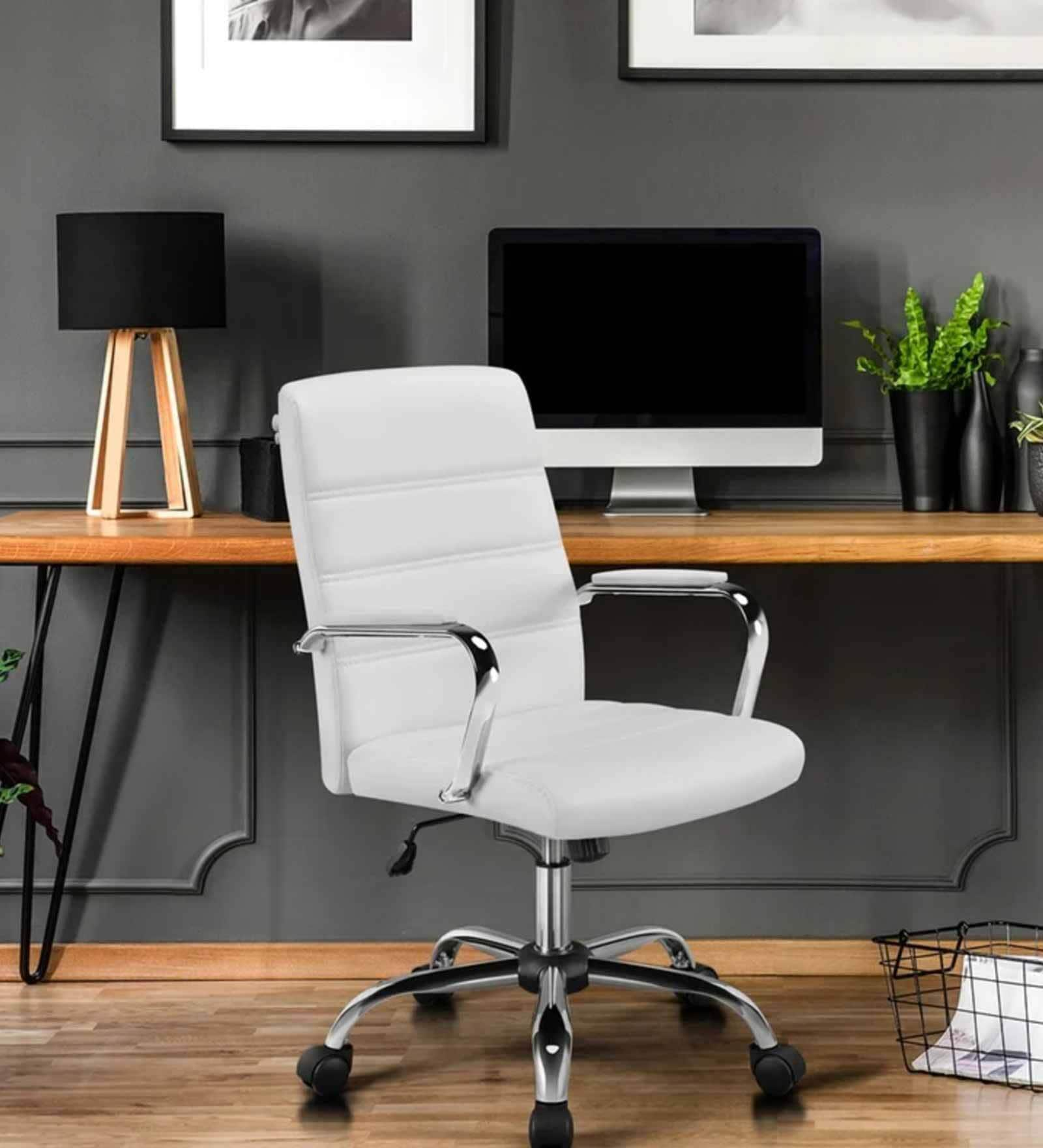 Buy Wanetta Leatherette Executive Chair in White Colour at 56% OFF by ...