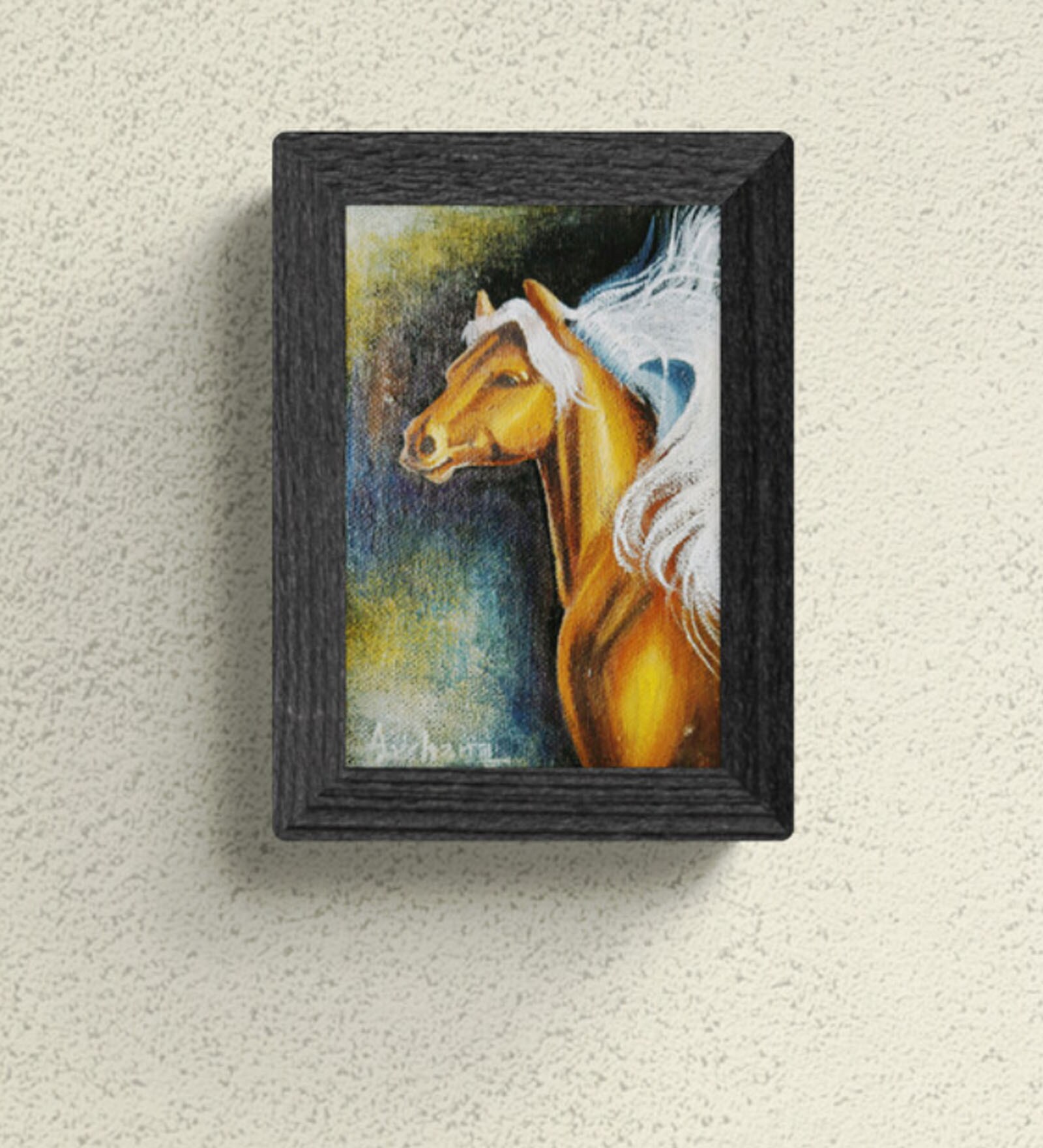 War Horse Handmade Acrylic Paint On Canvas Unframed