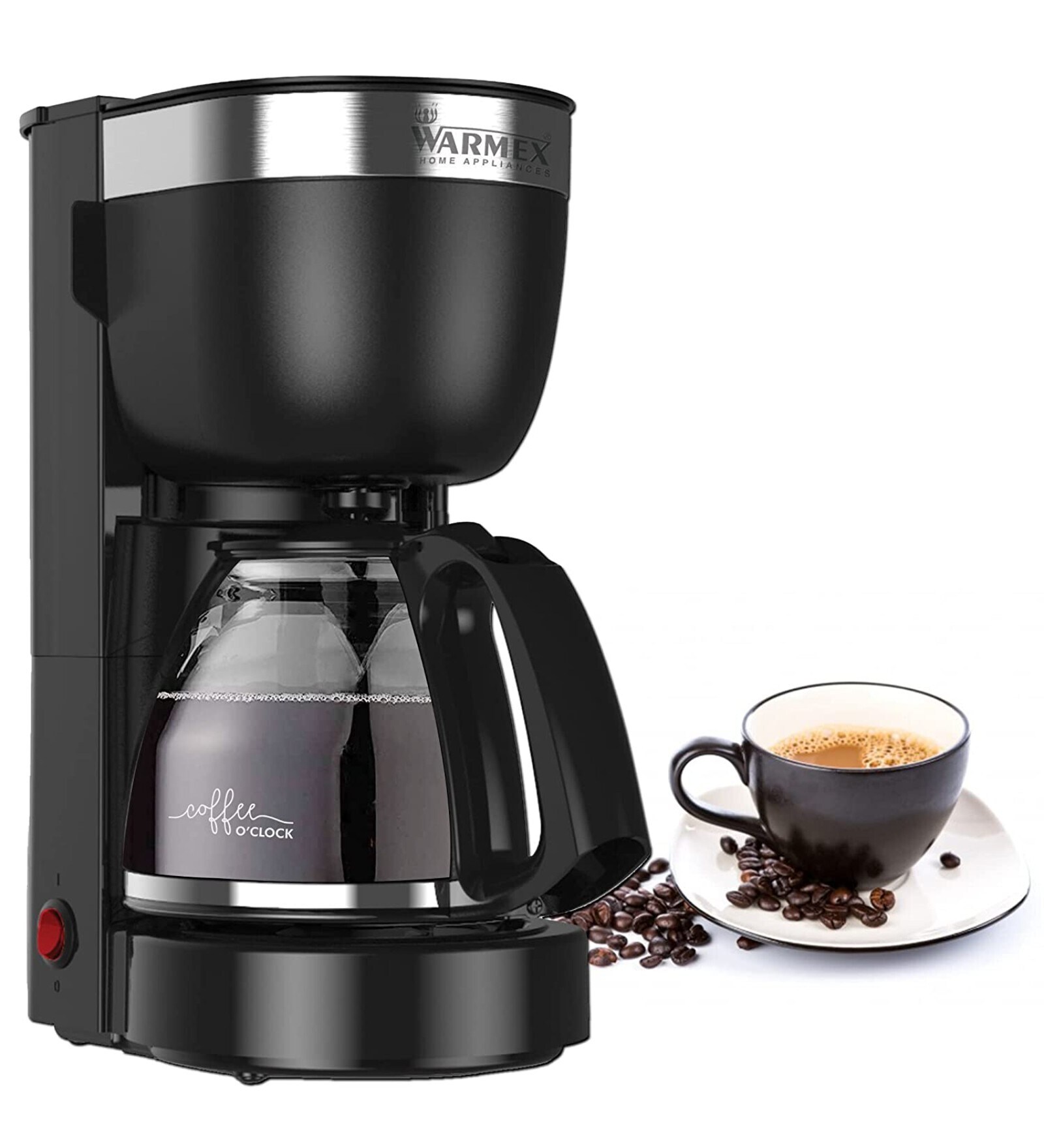 Buy Warmex Coffee O'Clock Coffee Maker with Glass Carafe (Black) at 40