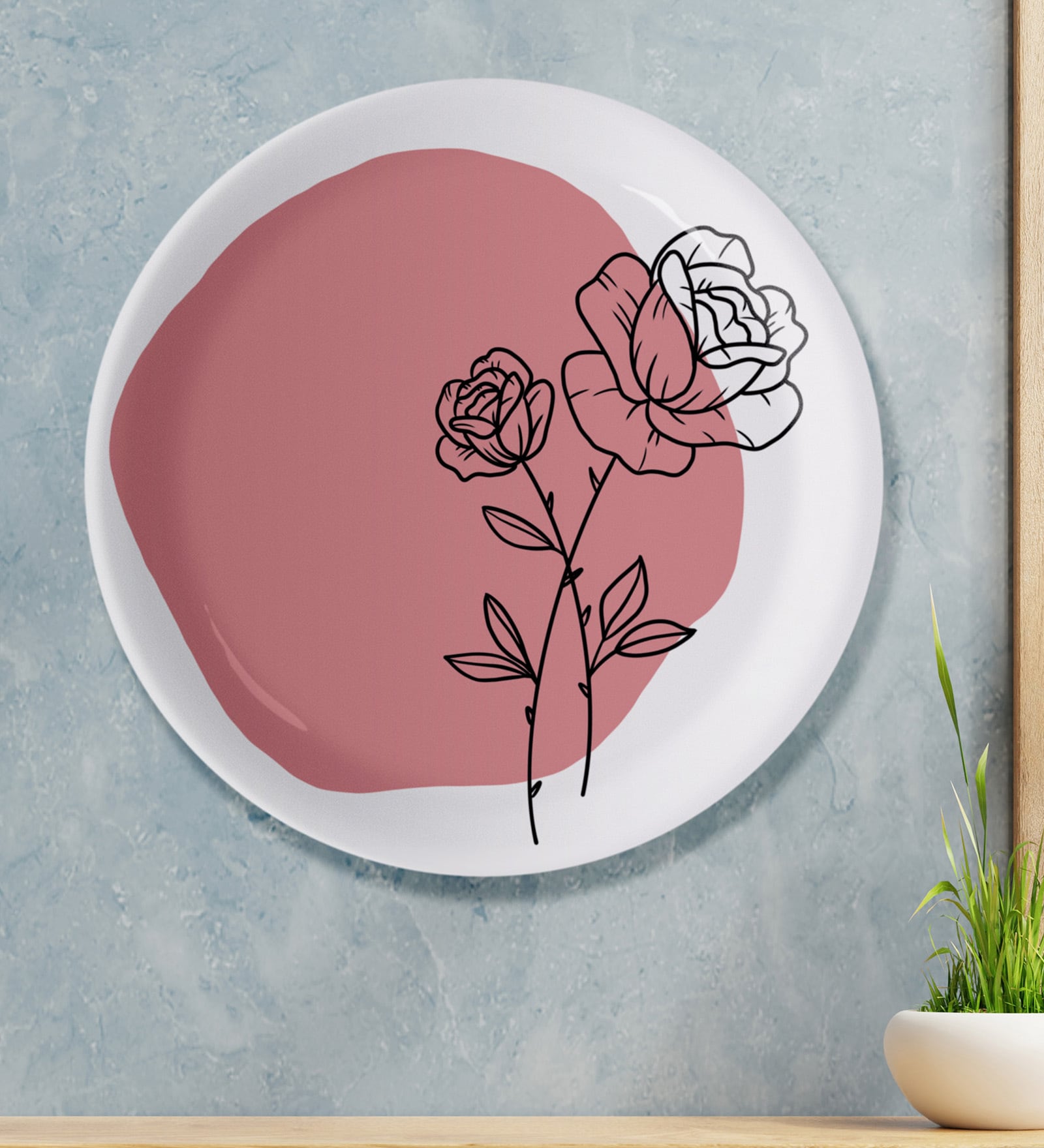 Watercolor Meadow Wall Plate
