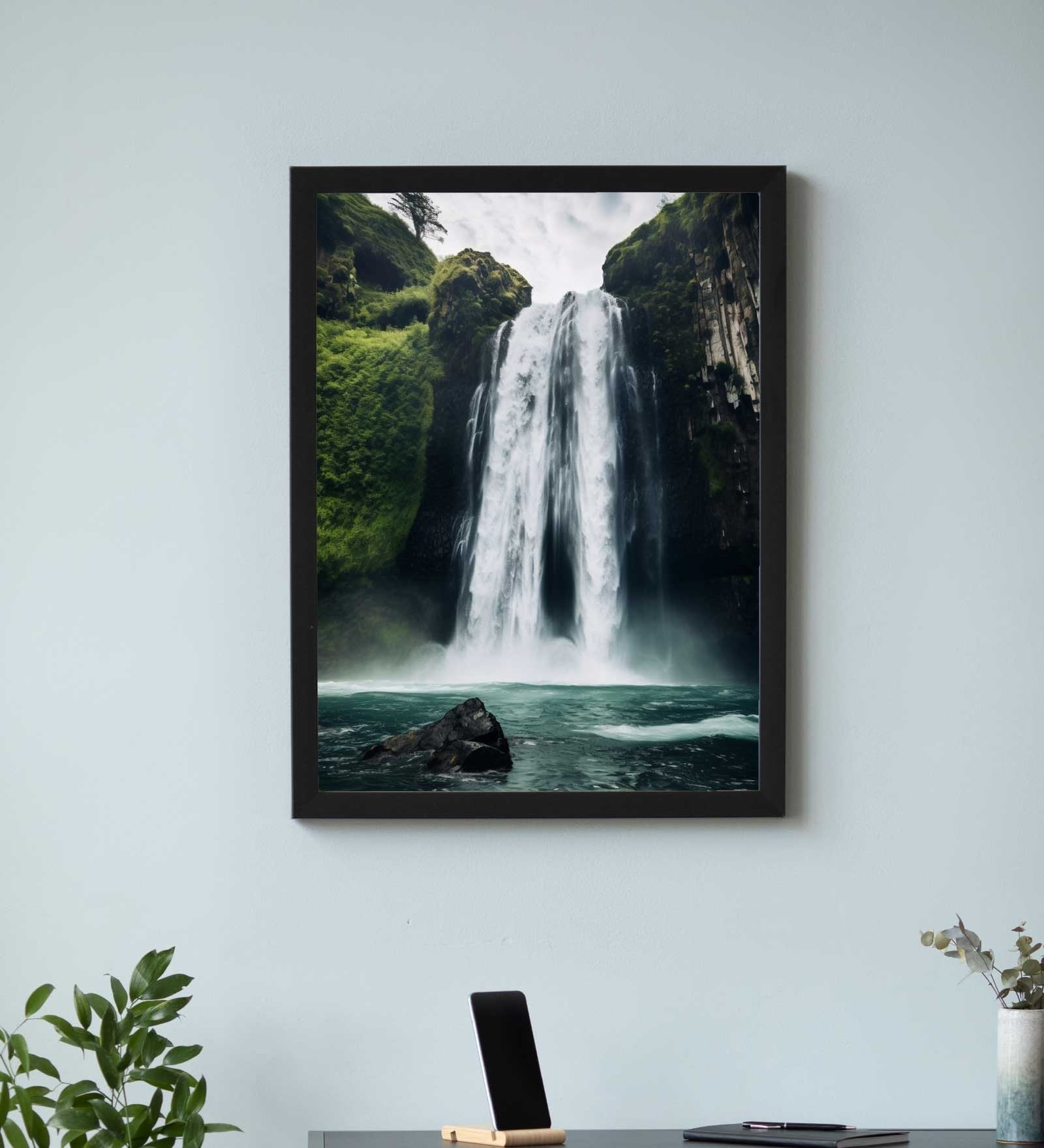 Waterfall Printed Aclyric Wall Art