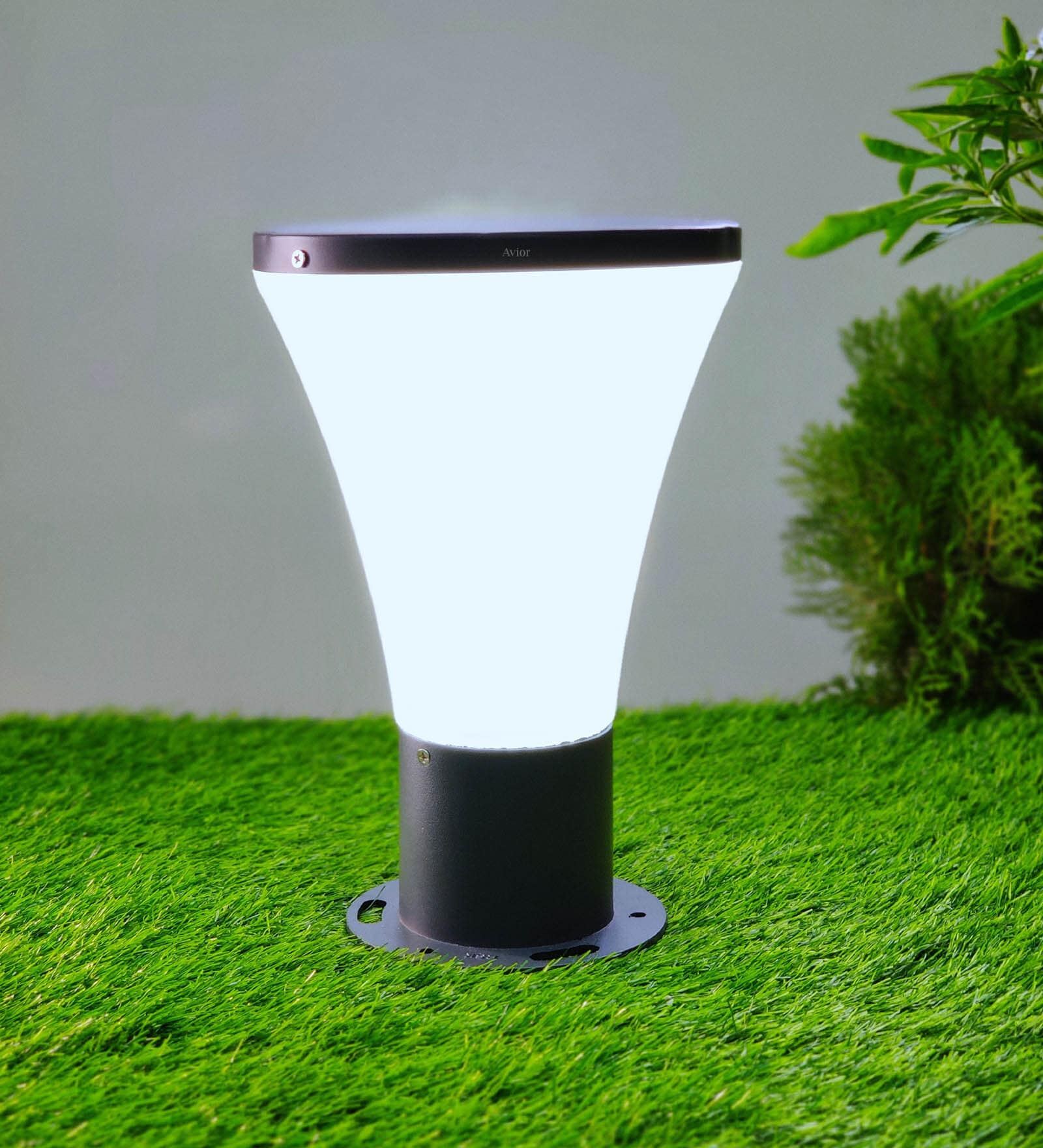 Waterproof Grey & White Aluminium & PVC Gate Light