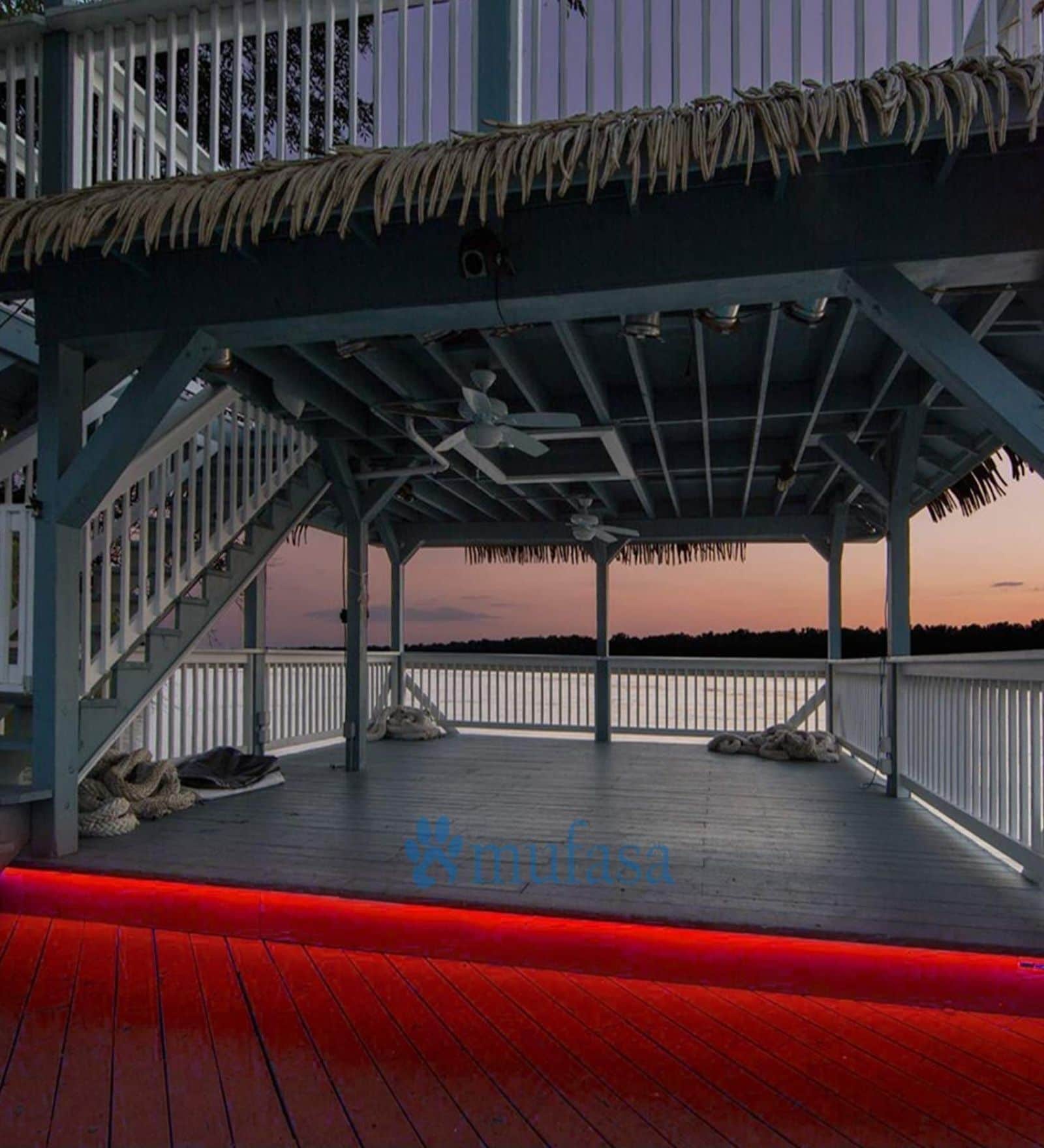 Waterproof Red 5 Mtrs 220V AC LED Strip Light with Connector
