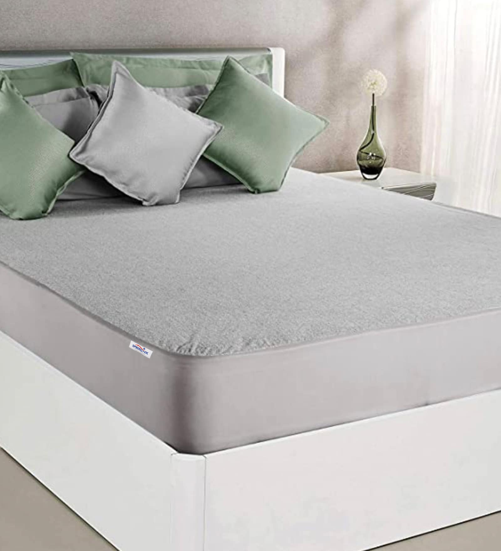 100% Waterproof Breathable and Non-Allergenic Premium Cotton Mattress Protector (75x36) Single Size