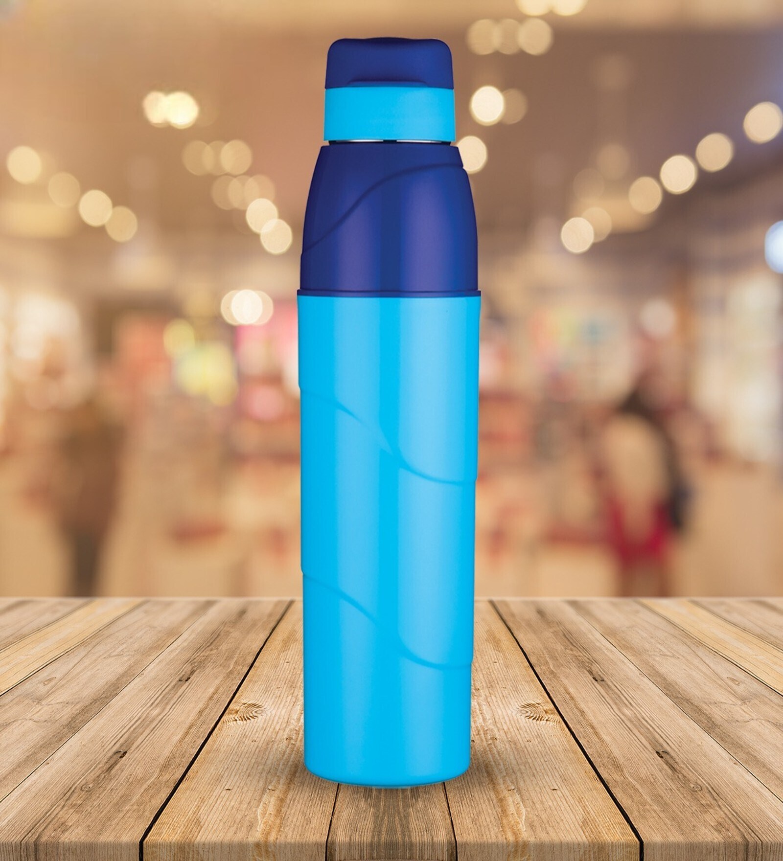 Wave 800ml Insulated Plastic   Water Bottle