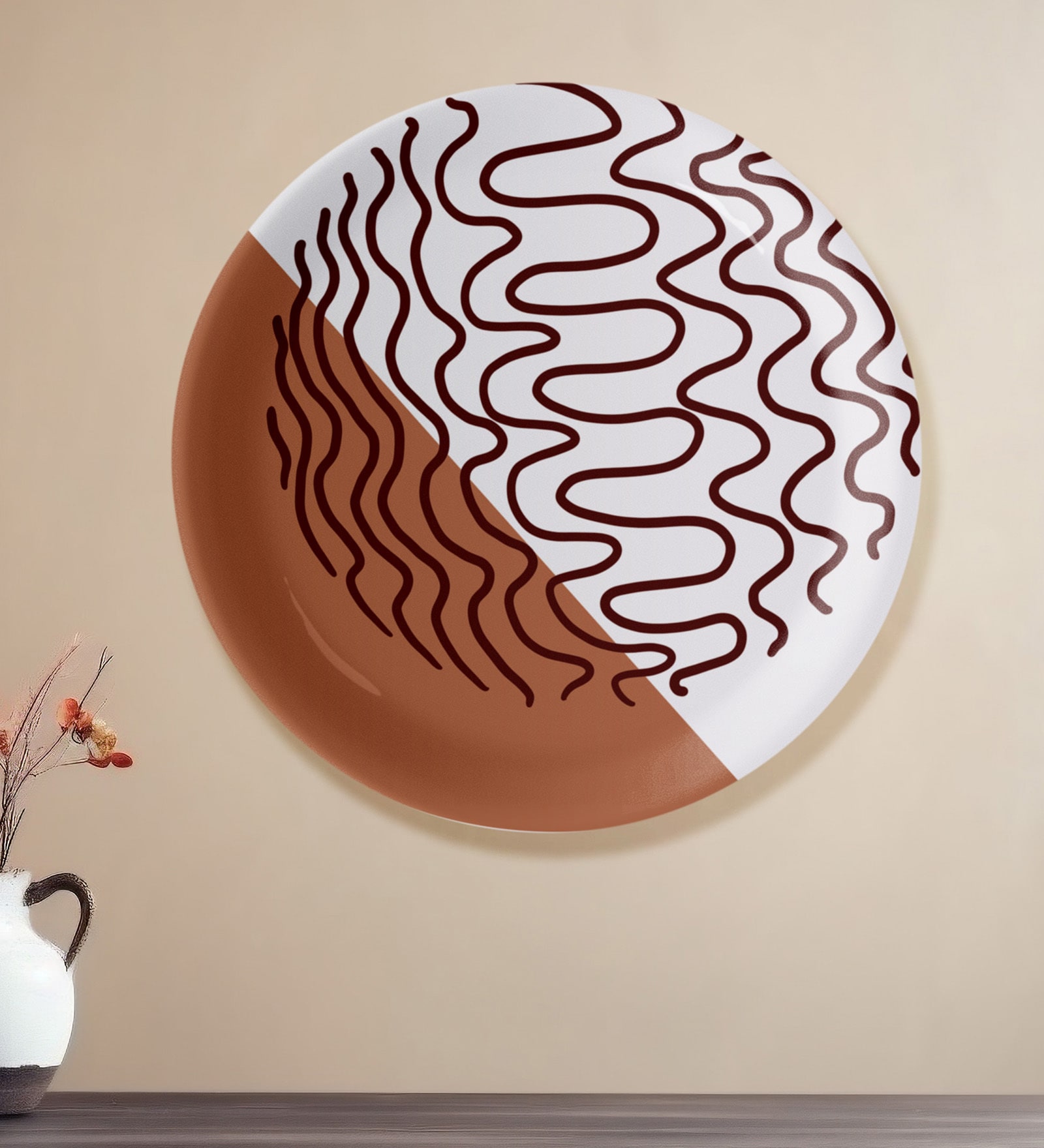 Wavy Dunes Wall Plate