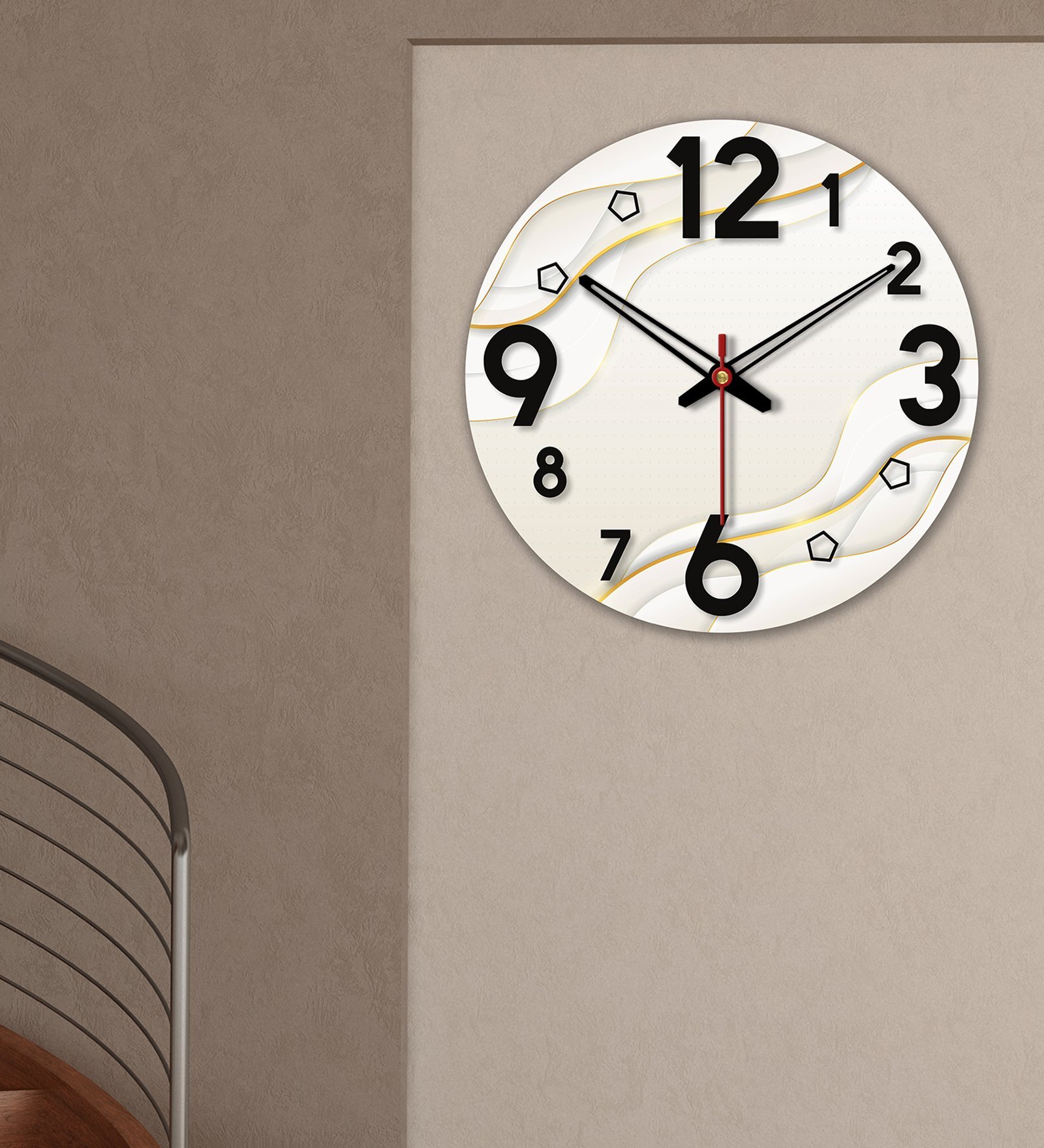Wavy Modern Pattern
Multicolour Wood & Mdf Wall Clock