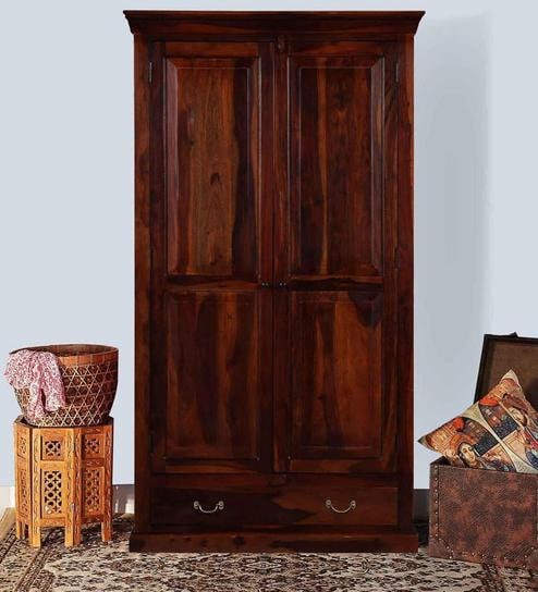 Buy Waldron Wardrobe In Honey Oak Finish On Rent Online