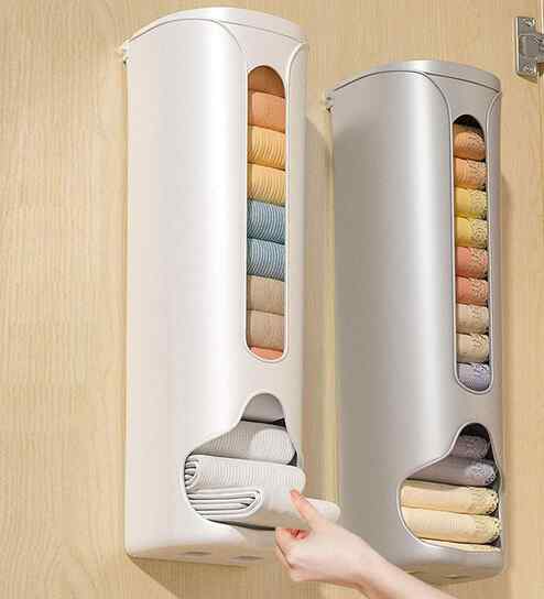 Assorted Undergarments Socks Hanky Storage Box Wall Mounted Open Cover Organizer