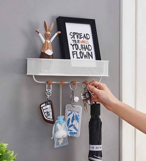 Wall Mounted RackWith Key Holder