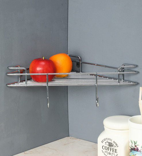 Buy Stainless Steel Wall Mounted Kitchen Racks By Rishan Lifestyle