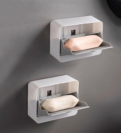 Wall Mounted with Drain Drawer Soap Case Box
