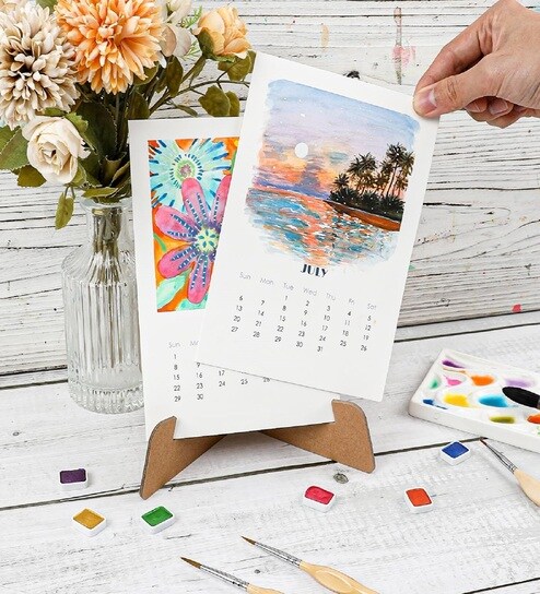 Watercolor Calendar Set 2026