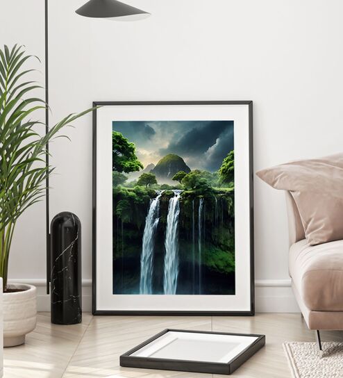 Waterfall Printed Canvas Wall Art