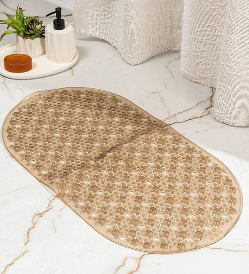 WaveGuard Beige Anti-Slip Shower Mat 38 X 68 cm